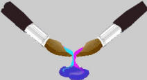 Cyan and Magenta make Blue