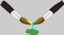 Yellow and Cyan make Green